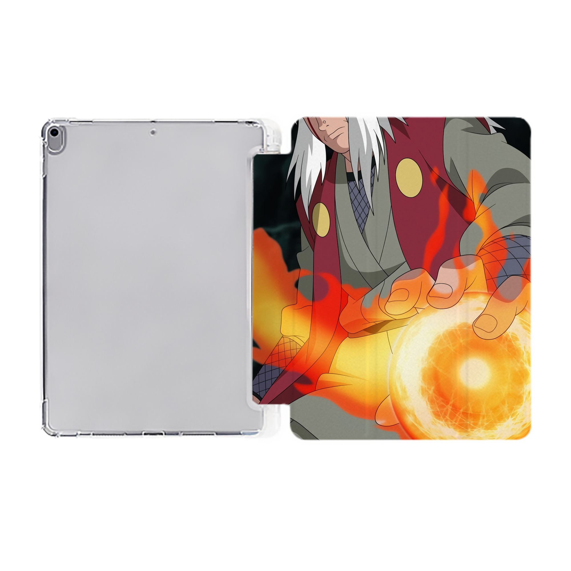 （画像用） NARUTO -ナルト- NARUTO -ナルト- 疾風伝 IPad ケース ペン収納付き 三つ折りスタンド PUレザー×シリコン 対応機種9.5/10.5/10.9インチ